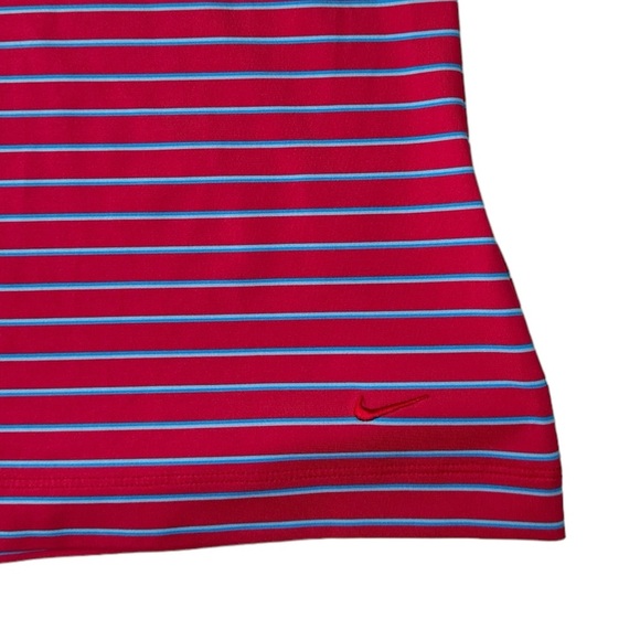 Nike Women's Fit Dry Golf Tank Red and Blue Stripes Size Medium - Picture 6 of 7